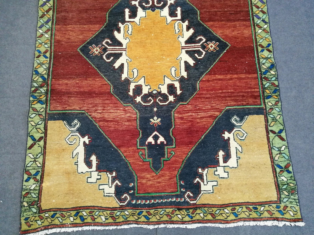 Rust Turkish Runner Rug 5' x 10' 8" Hand-Knotted | No. WR54840
