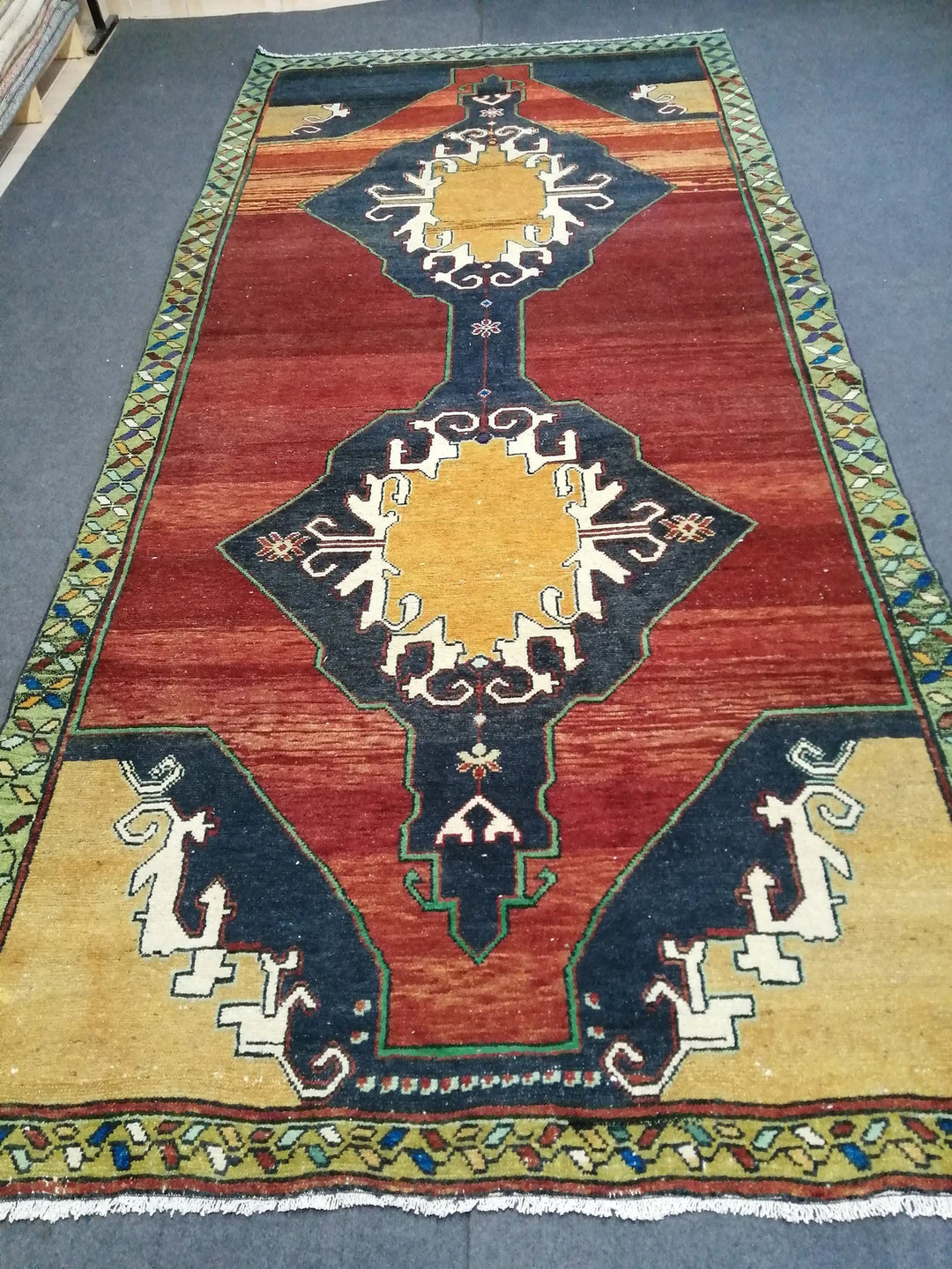 Rust Turkish Runner Rug 5' x 10' 8" Hand-Knotted | No. WR54840