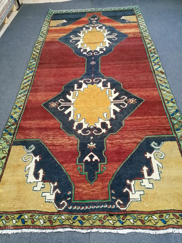Rust Turkish Runner Rug 5' x 10' 8" Hand-Knotted | No. WR54840