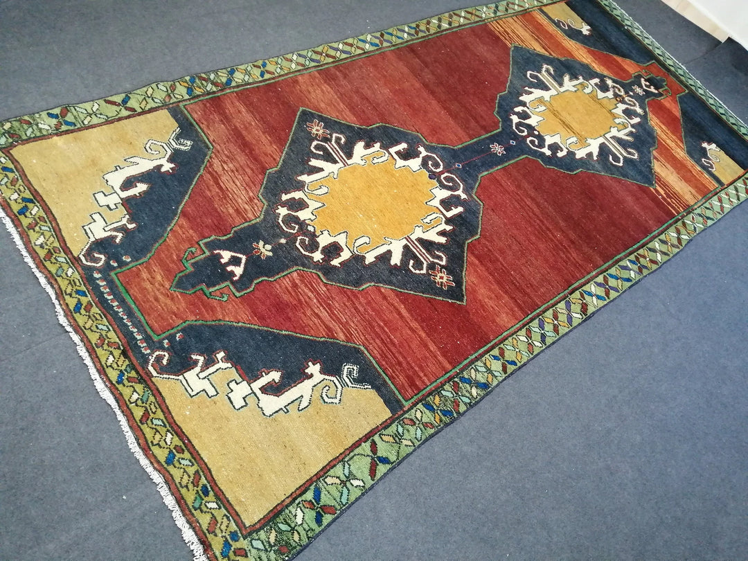 Rust Turkish Runner Rug 5' x 10' 8" Hand-Knotted | No. WR54840