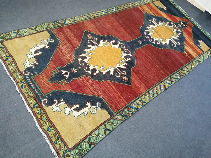 Rust Turkish Runner Rug 5' x 10' 8" Hand-Knotted | No. WR54840