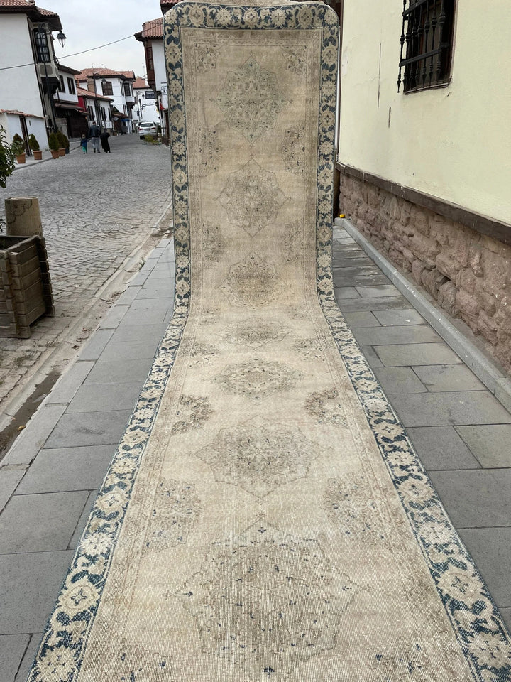 Muted Runner Rug 5' x 22' 4" - No. WR55037