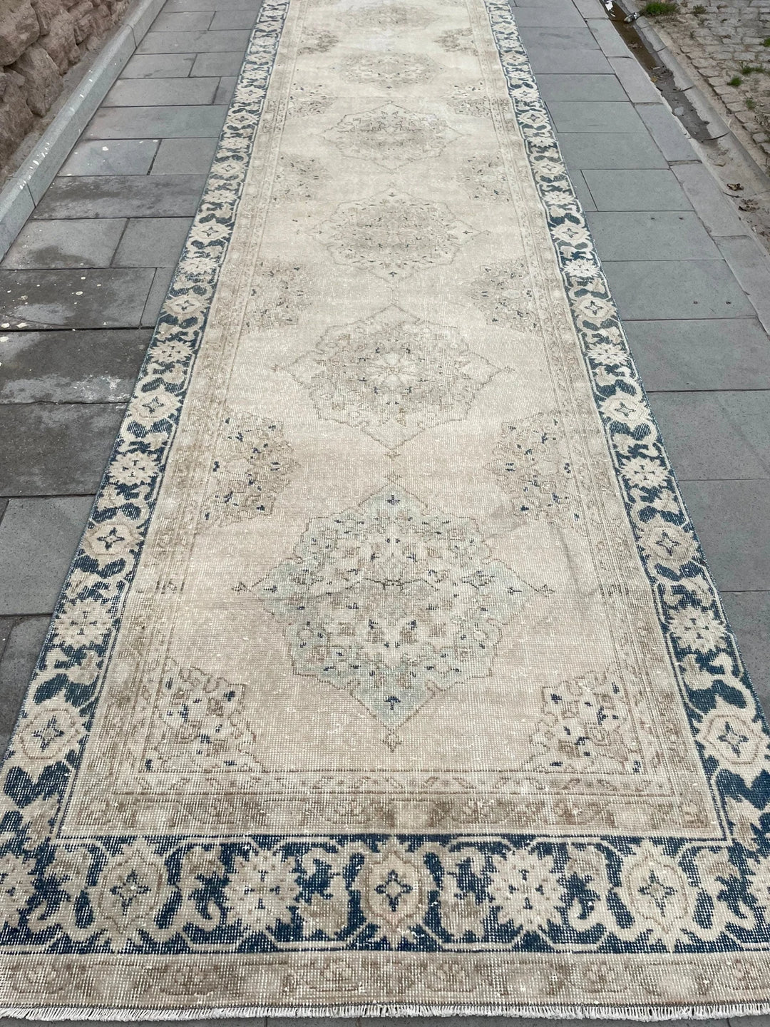Muted Runner Rug 5' x 22' 4" - No. WR55037