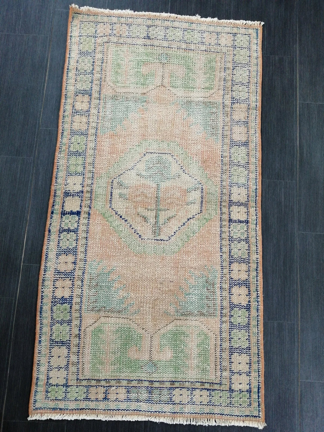 Rust Turkish Runner Rug 2' 6" x 4' 9" Hand-Knotted | No. WR55090