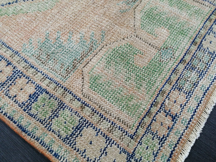 Rust Turkish Runner Rug 2' 6" x 4' 9" Hand-Knotted | No. WR55090