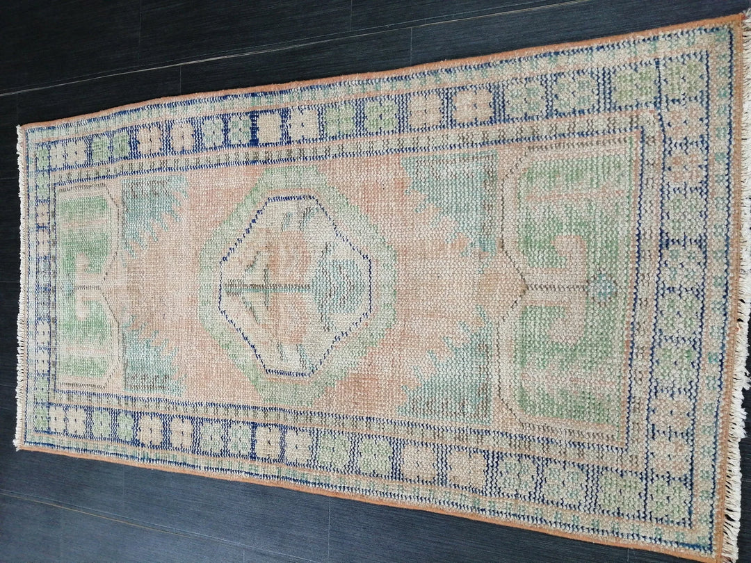 Rust Turkish Runner Rug 2' 6" x 4' 9" Hand-Knotted | No. WR55090
