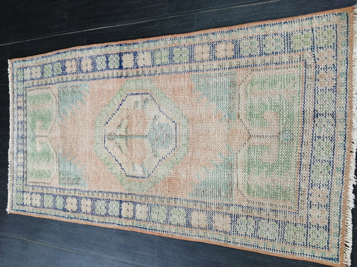 Rust Turkish Runner Rug 2' 6" x 4' 9" Hand-Knotted | No. WR55090