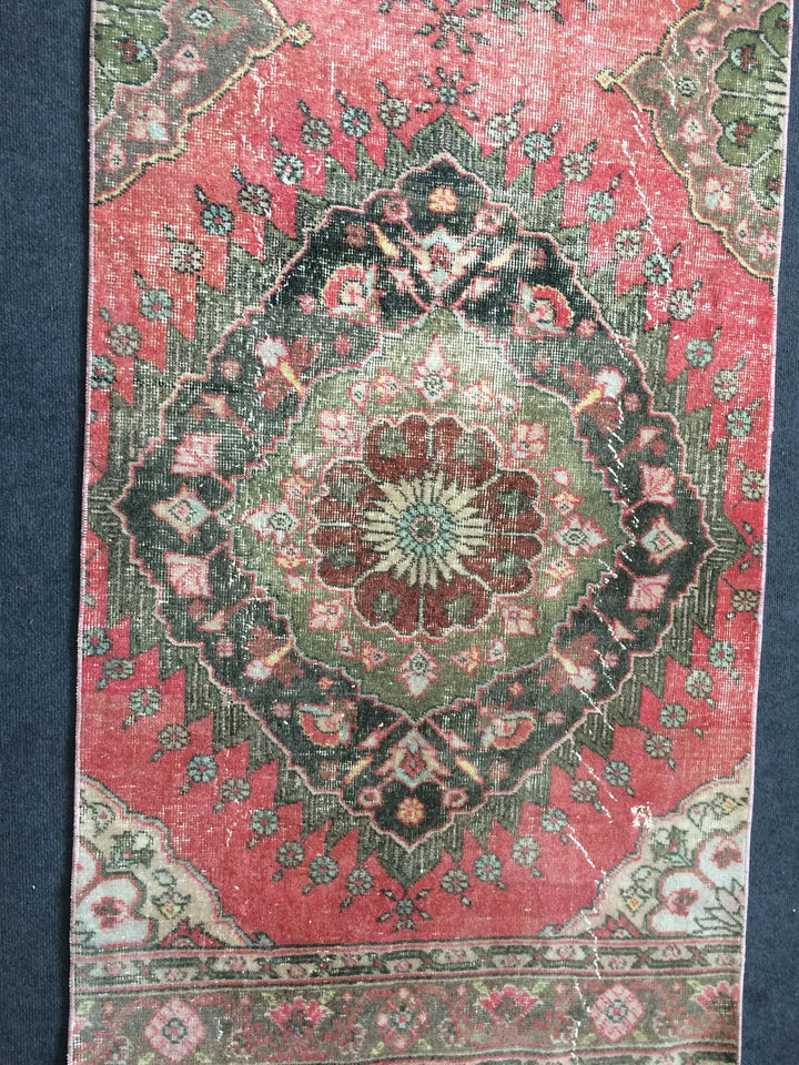 Turkish Runner Rug 3' x 12' Hand-Knotted | No. WR55255