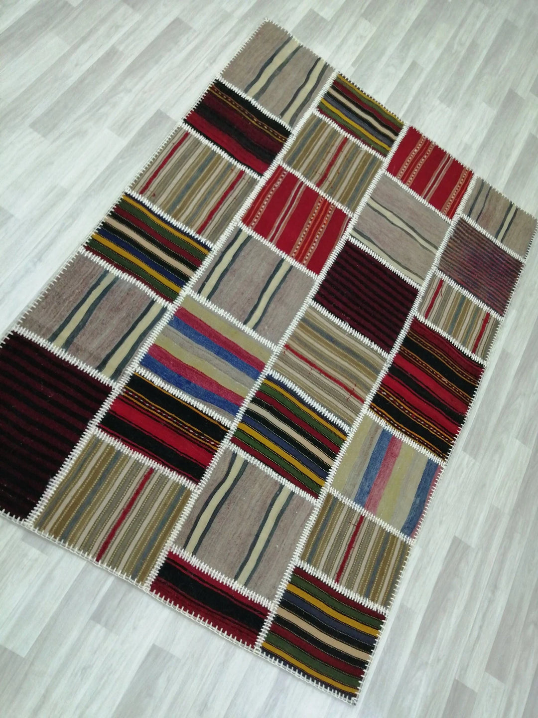 Rust Turkish Runner Rug 5' 1" x 7' 4" Hand-Knotted | No. WR55895