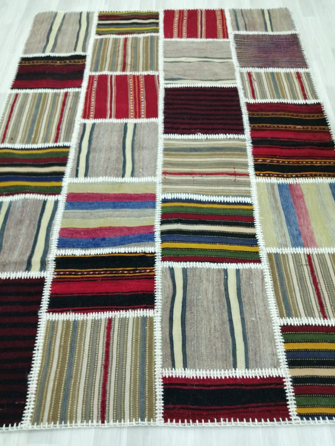 Rust Turkish Runner Rug 5' 1" x 7' 4" Hand-Knotted | No. WR55895