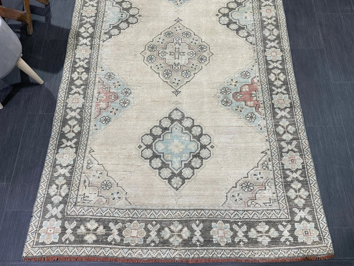 Turkish Runner Rug 4' 4" x 10' 4" Hand-Knotted | No. WR56676