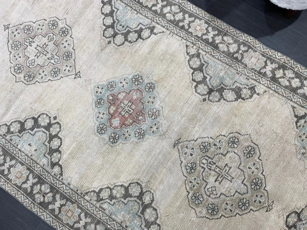Turkish Runner Rug 4' 4" x 10' 4" Hand-Knotted | No. WR56676