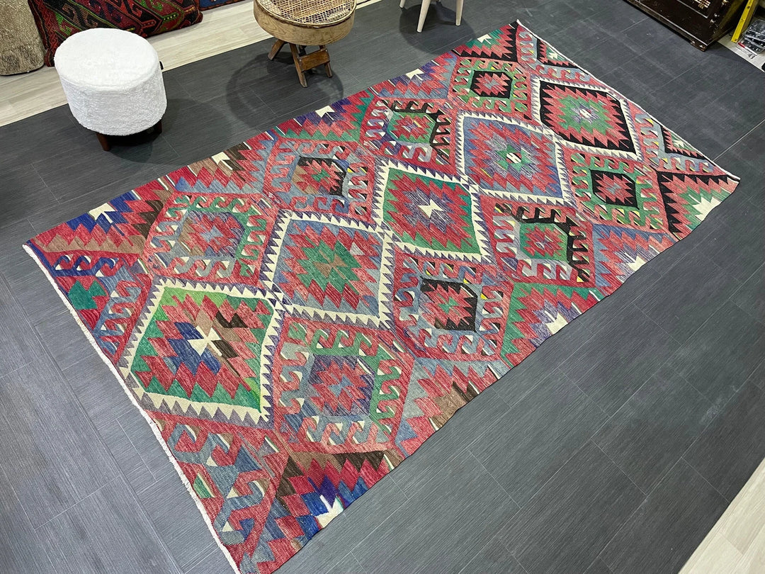 Rust Turkish Runner Rug 5' 1" x 9' 4" Hand-Knotted | No. WR56776
