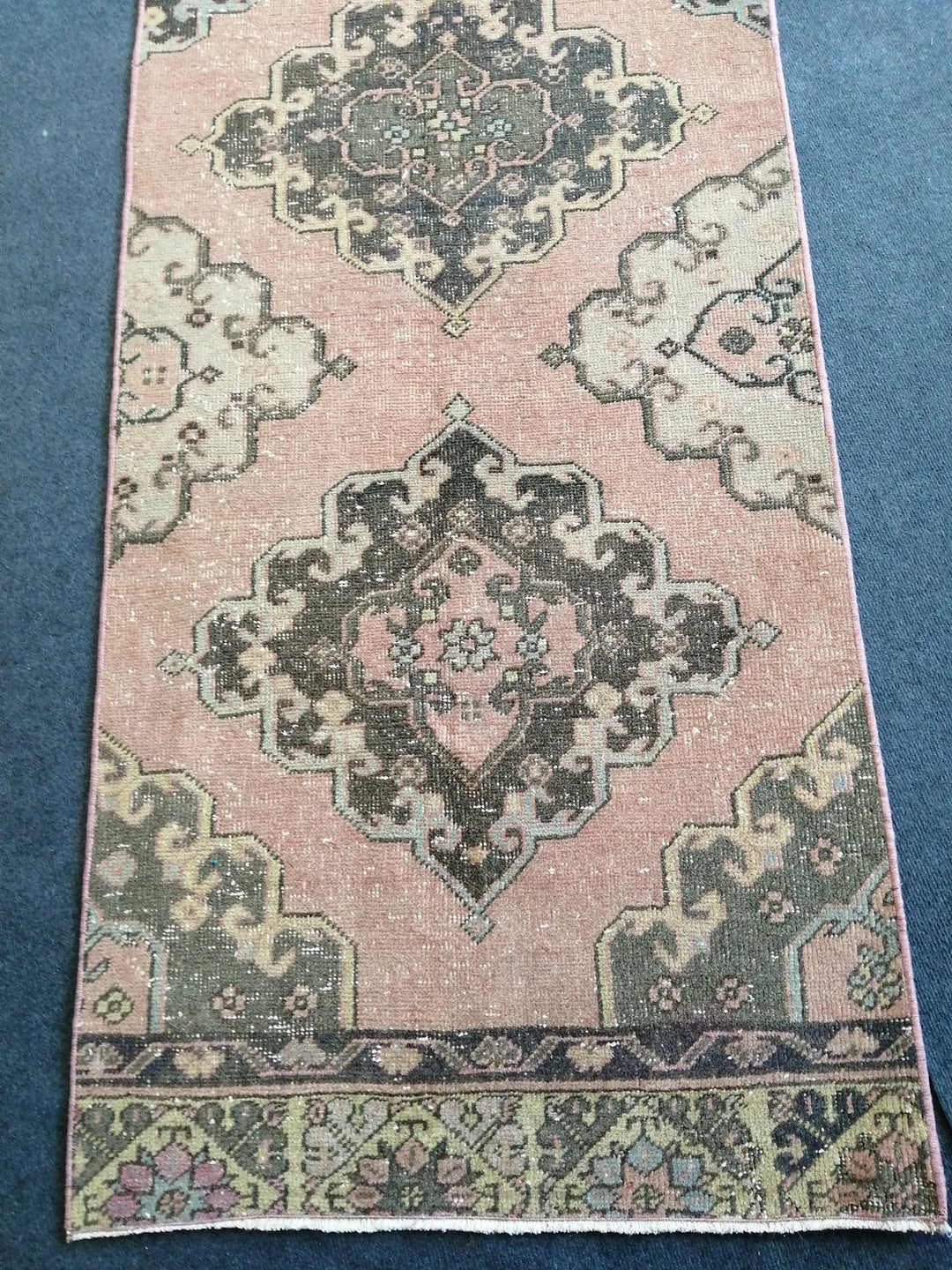 Beige Turkish Runner Rug 2' 8" x 12' 6" Hand-Knotted | No. WR56921