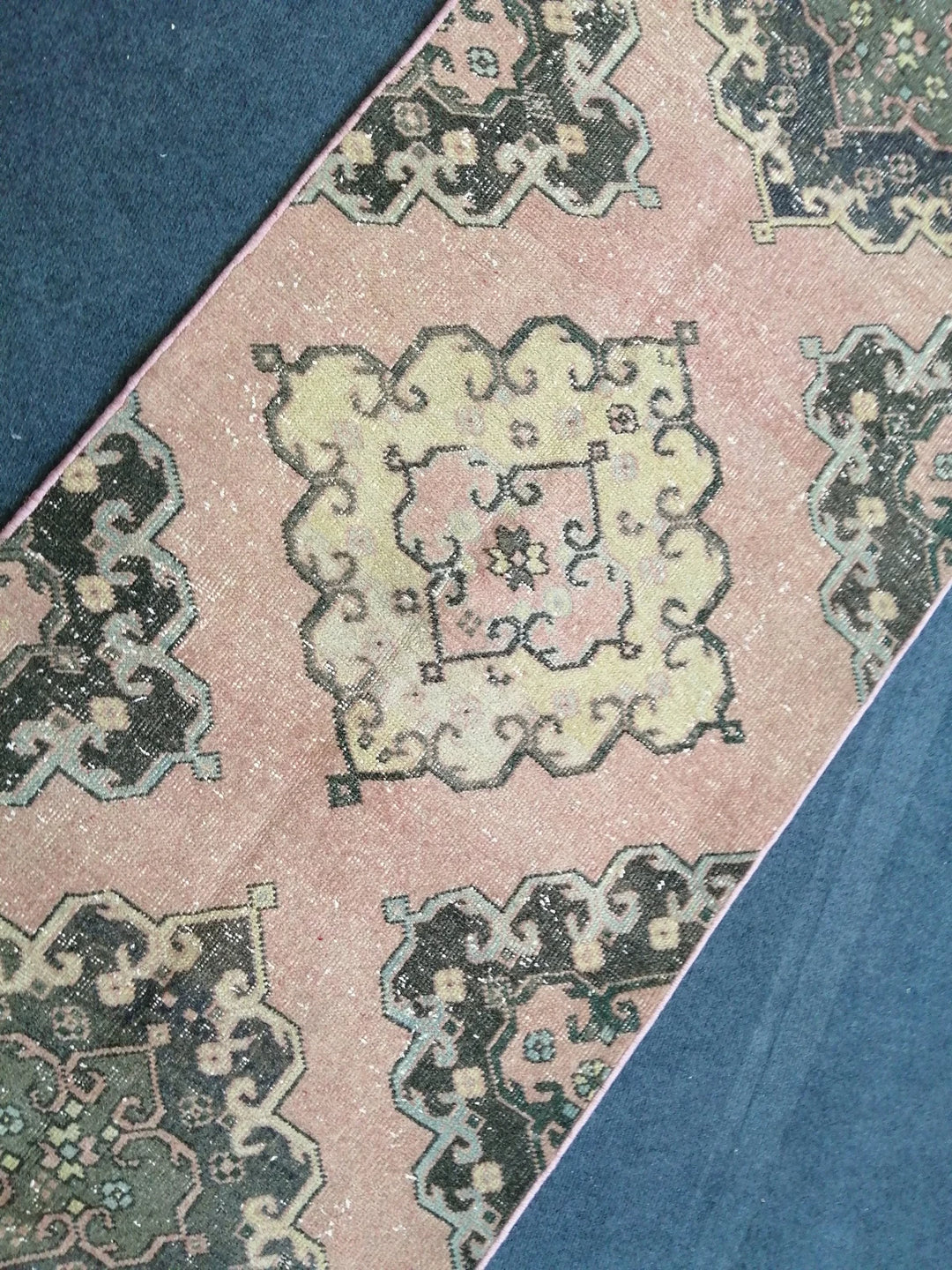 Beige Turkish Runner Rug 2' 8" x 12' 6" Hand-Knotted | No. WR56921