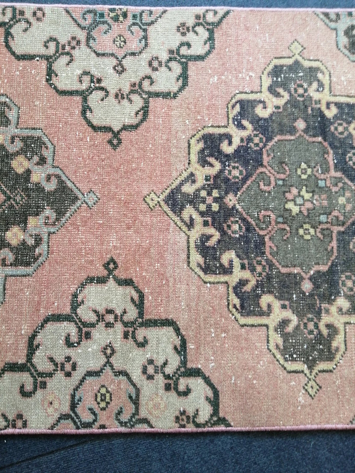 Beige Turkish Runner Rug 2' 8" x 12' 6" Hand-Knotted | No. WR56921