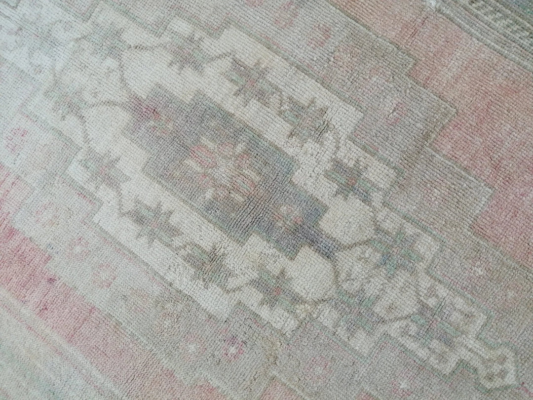 Tan Turkish Runner Rug 3' 7" x 9' 1" Hand-Knotted | No. WR56974