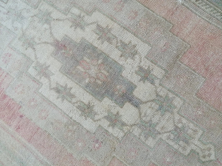 Tan Turkish Runner Rug 3' 7" x 9' 1" Hand-Knotted | No. WR56974