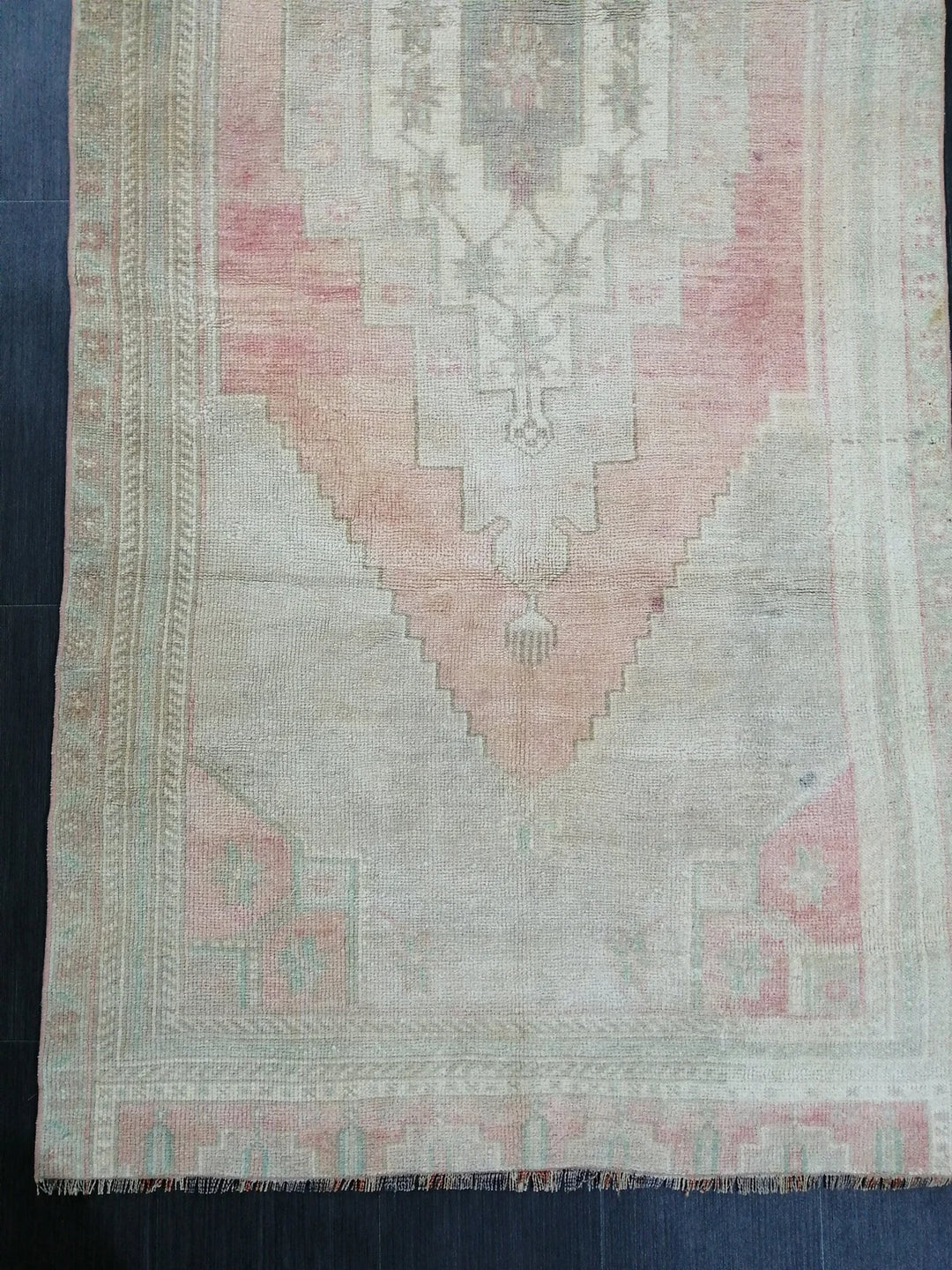 Tan Turkish Runner Rug 3' 7" x 9' 1" Hand-Knotted | No. WR56974
