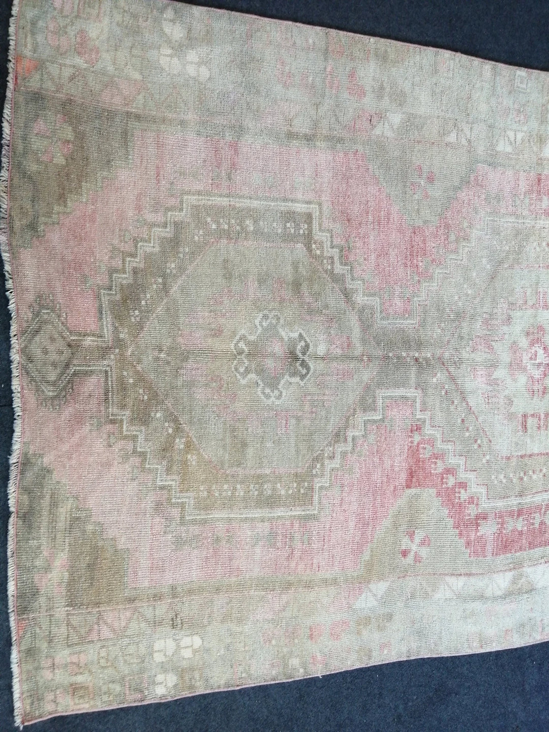 Pink Turkish Runner Rug 5' x 8' Hand-Knotted | No. WR57066