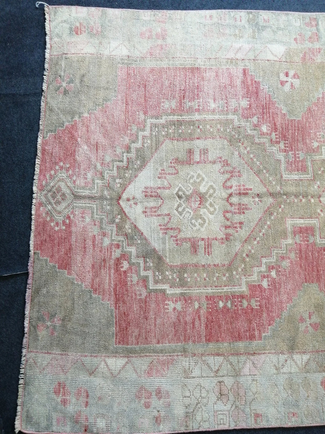 Pink Turkish Runner Rug 5' x 8' Hand-Knotted | No. WR57066