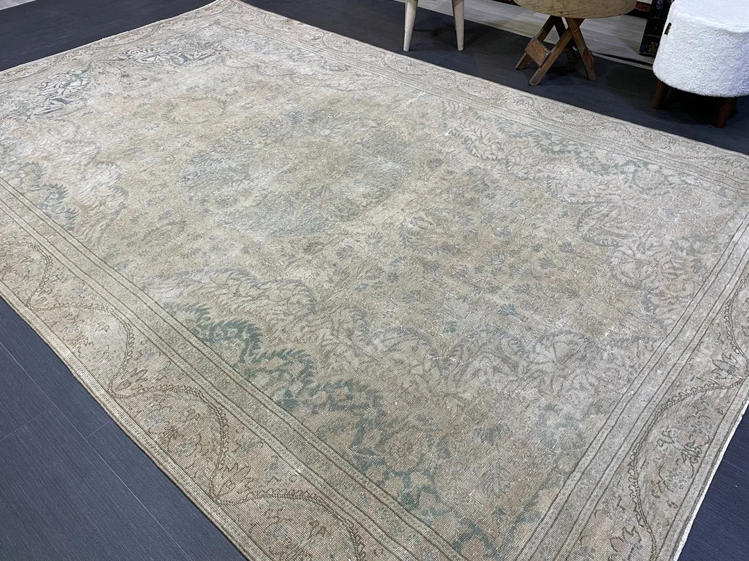 Rust Turkish Oushak Rug 6' 1" x 9' 6" Hand-Knotted | No. WR57071