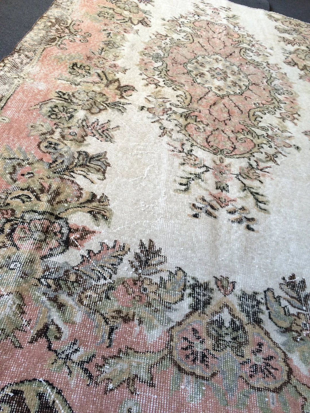 Pink Turkish Runner Rug 5' 2" x 7' 10" Hand-Knotted | No. WR57139