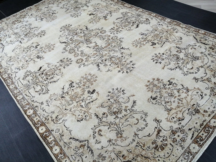 Rust Turkish Runner Rug 6' 6" x 10' 4" Hand-Knotted | No. WR57339