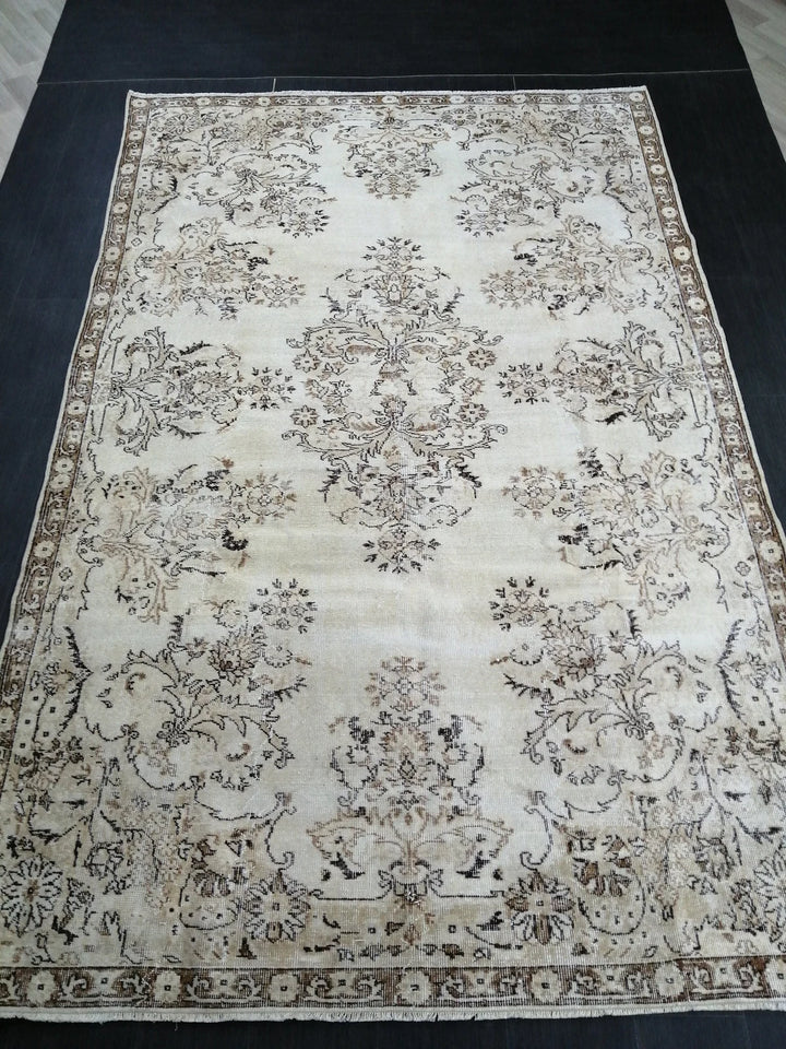 Rust Turkish Runner Rug 6' 6" x 10' 4" Hand-Knotted | No. WR57339