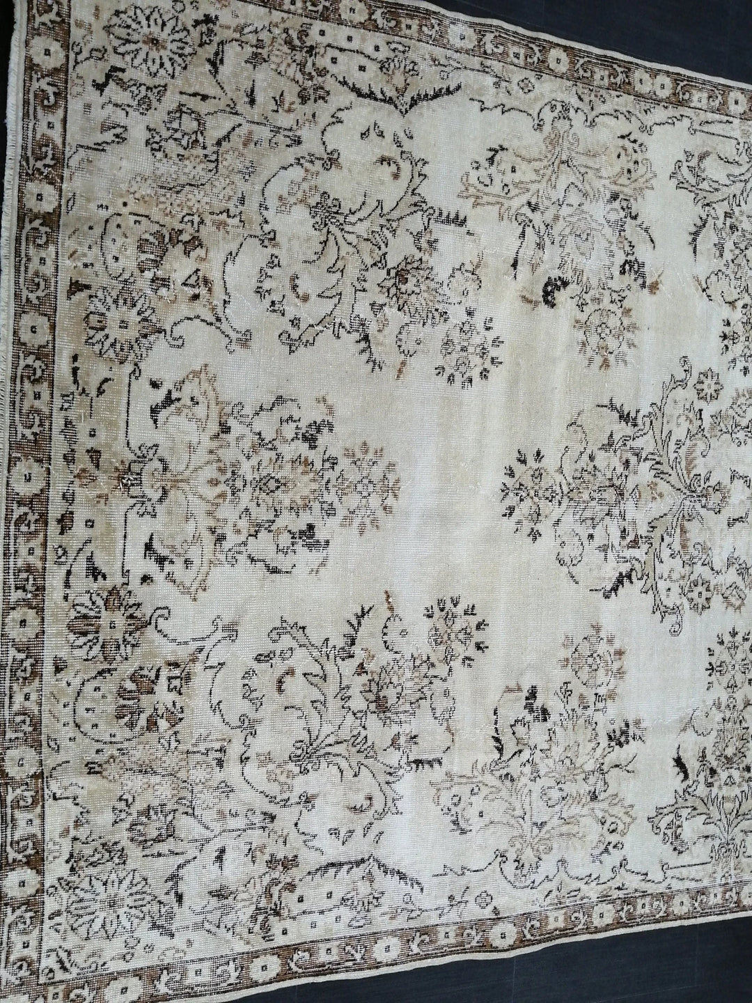 Rust Turkish Runner Rug 6' 6" x 10' 4" Hand-Knotted | No. WR57339