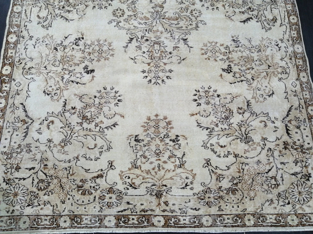 Rust Turkish Runner Rug 6' 6" x 10' 4" Hand-Knotted | No. WR57339