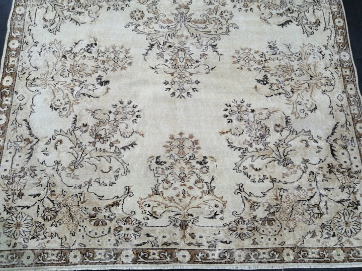 Rust Turkish Runner Rug 6' 6" x 10' 4" Hand-Knotted | No. WR57339