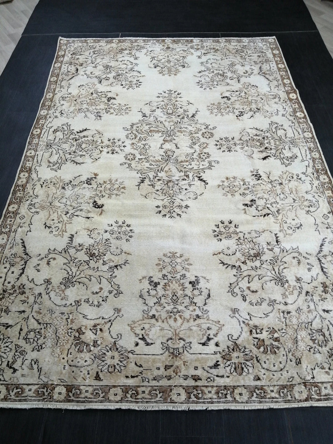 Rust Turkish Runner Rug 6' 6" x 10' 4" Hand-Knotted | No. WR57339