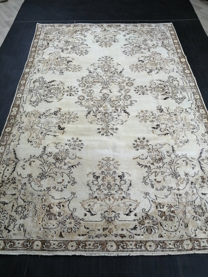 Rust Turkish Runner Rug 6' 6" x 10' 4" Hand-Knotted | No. WR57339