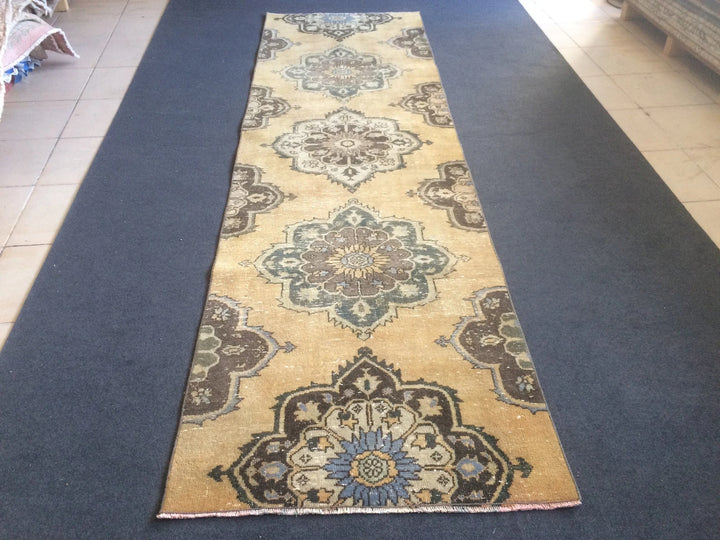 Turkish Runner Rug 2' 11" x 9' 8" Hand-Knotted | No. WR57476
