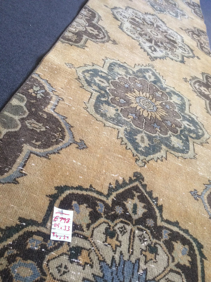 Turkish Runner Rug 2' 11" x 9' 8" Hand-Knotted | No. WR57476