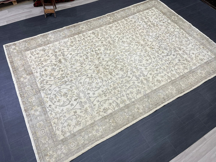 Rust Turkish Runner Rug 6' 4" x 9' 10" Hand-Knotted | No. WR57556