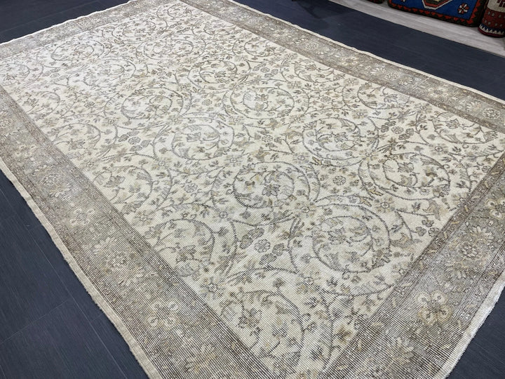 Rust Turkish Runner Rug 6' 4" x 9' 10" Hand-Knotted | No. WR57556