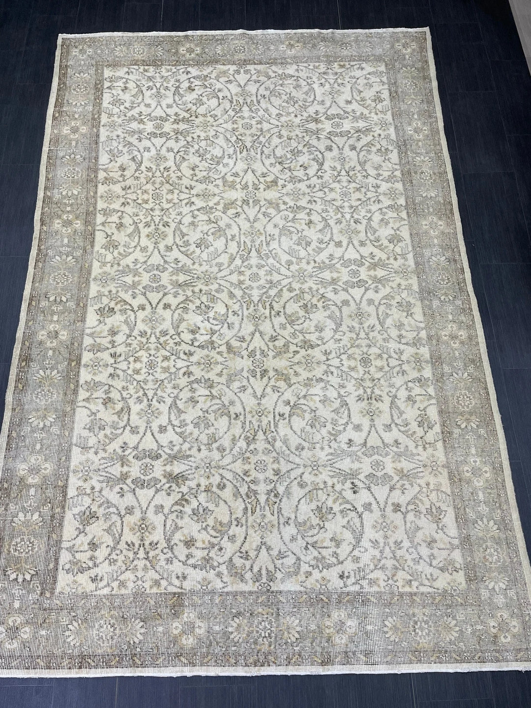 Rust Turkish Runner Rug 6' 4" x 9' 10" Hand-Knotted | No. WR57556