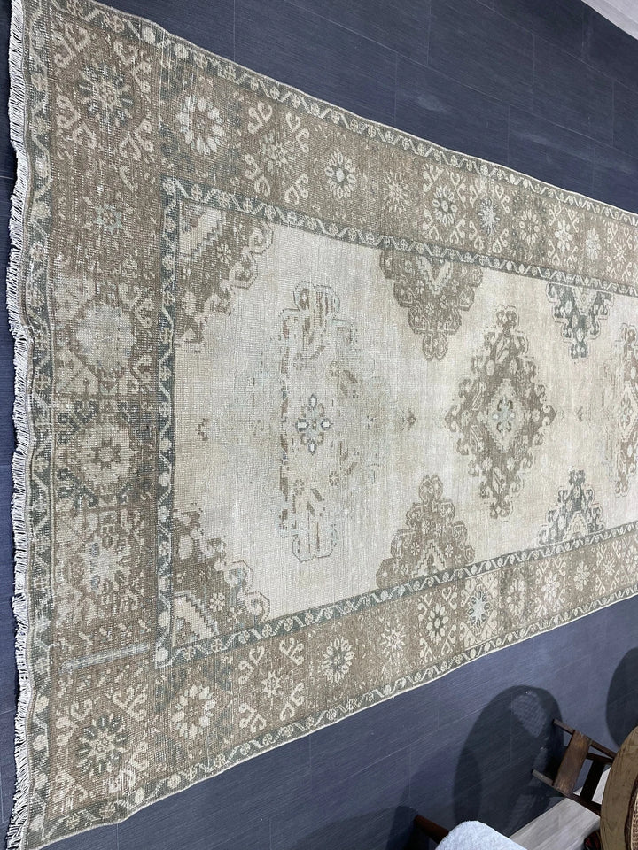 Navy Turkish Runner Rug 5' 1" x 12' 4" Hand-Knotted | No. WR58464