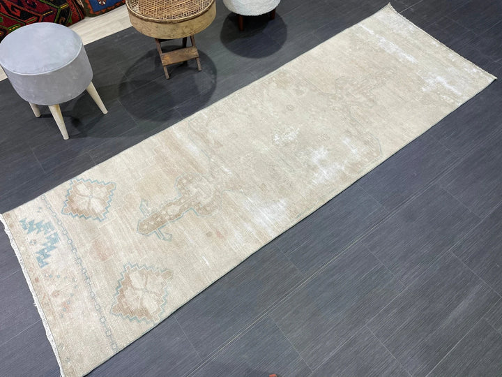 Pink Turkish Runner Rug 2' 8" x 8' 2" Hand-Knotted | No. WR58654