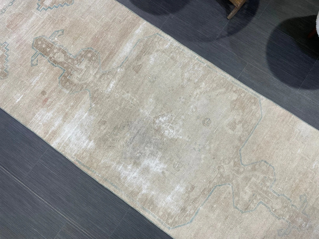 Pink Turkish Runner Rug 2' 8" x 8' 2" Hand-Knotted | No. WR58654