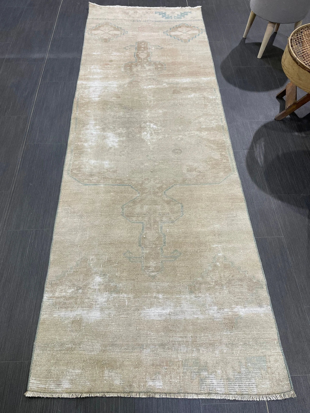 Pink Turkish Runner Rug 2' 8" x 8' 2" Hand-Knotted | No. WR58654