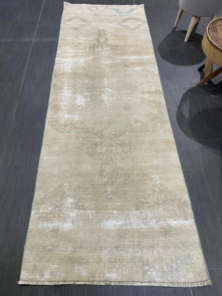 Pink Turkish Runner Rug 2' 8" x 8' 2" Hand-Knotted | No. WR58654