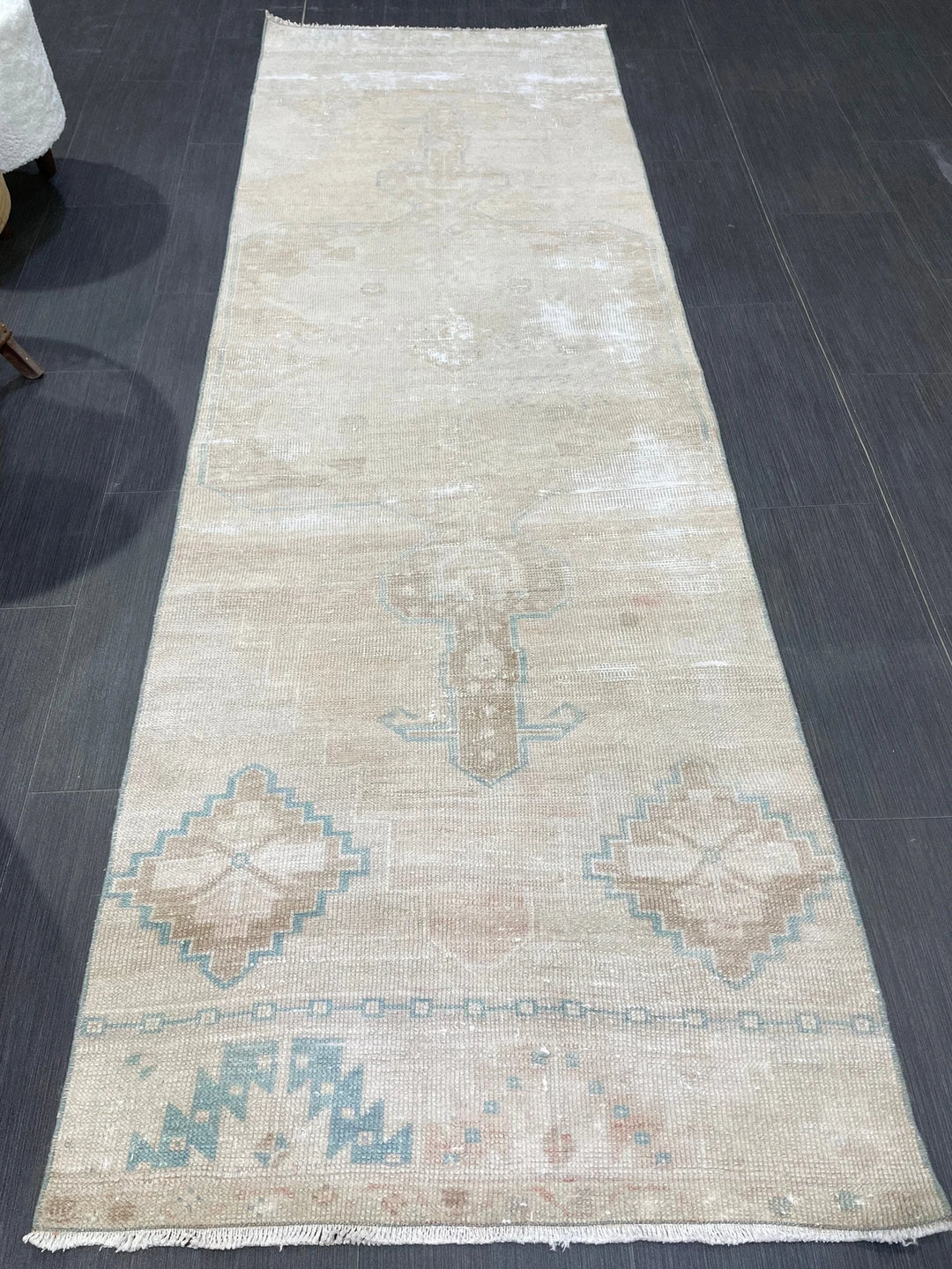 Pink Turkish Runner Rug 2' 8" x 8' 2" Hand-Knotted | No. WR58654