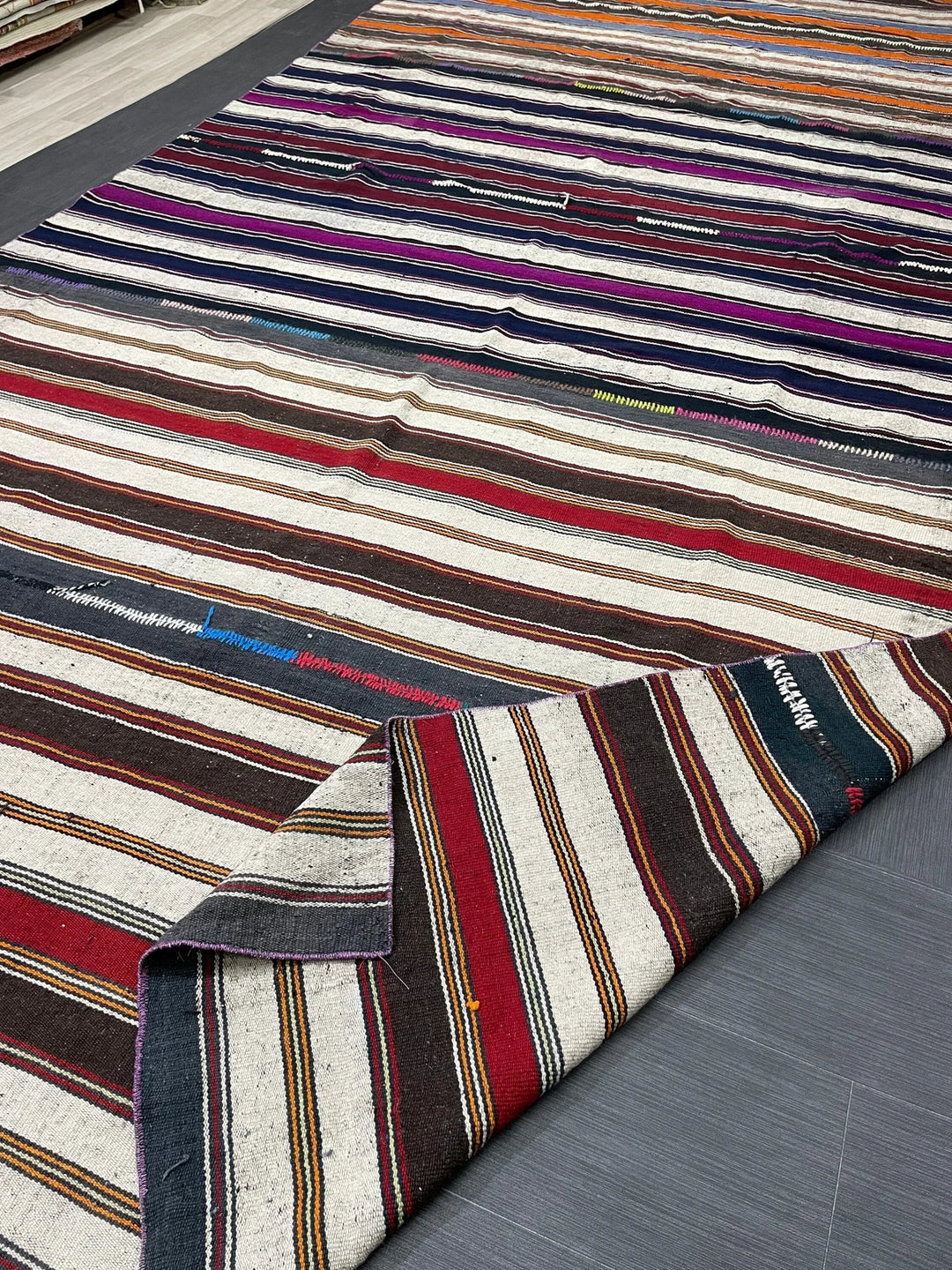 Rust Turkish Runner Rug 7' 6" x 15' 5" Hand-Knotted | No. WR59114