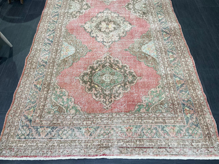 Tan Turkish Runner Rug 4' 10" x 12' 6" Hand-Knotted | No. WR59242