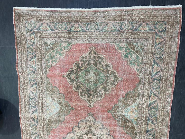 Tan Turkish Runner Rug 4' 10" x 12' 6" Hand-Knotted | No. WR59242