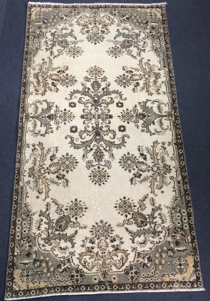 Red Turkish Oushak Runner Rug Hand-Knotted | No. WR59245