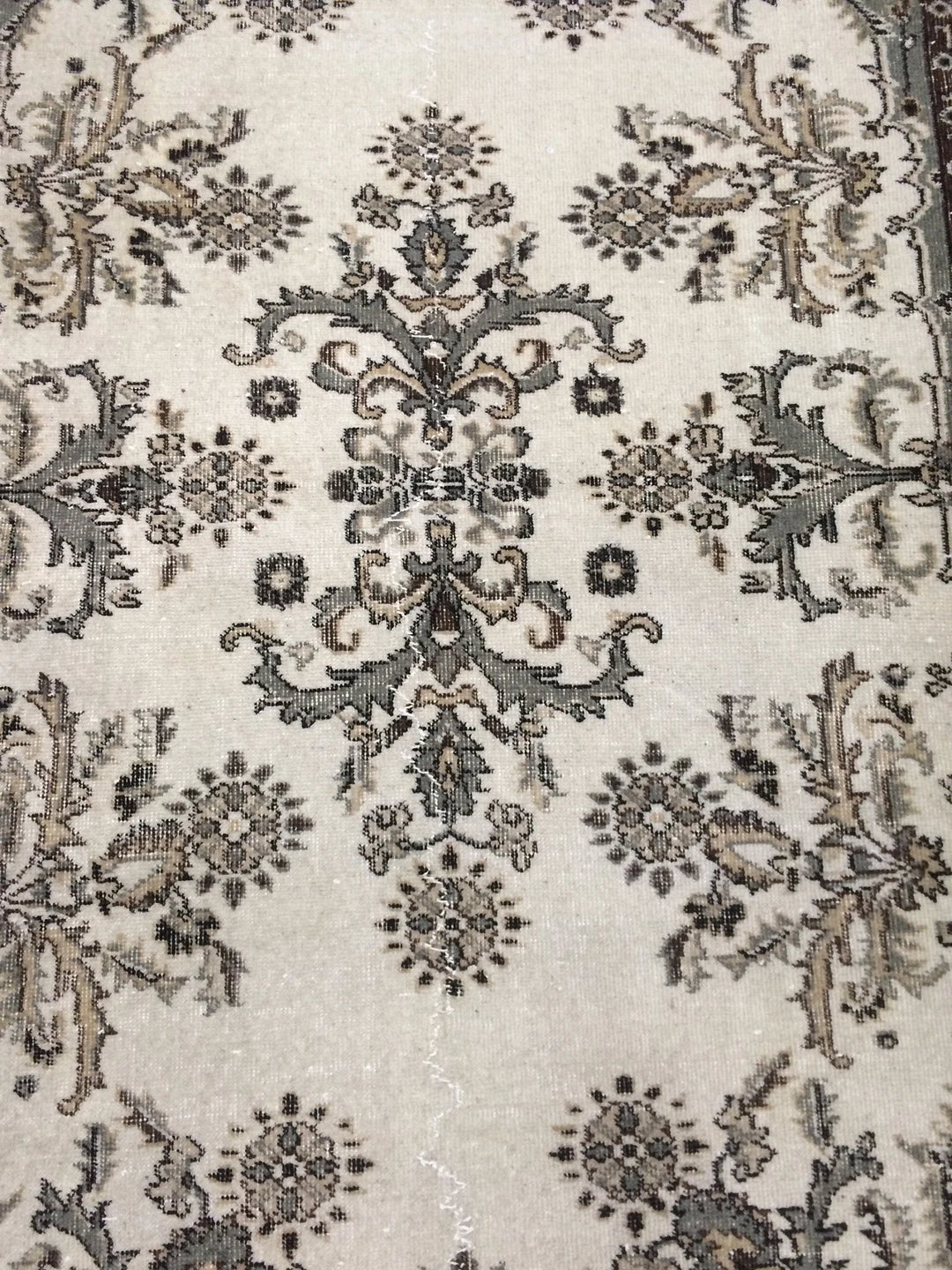 Red Turkish Oushak Runner Rug Hand-Knotted | No. WR59245